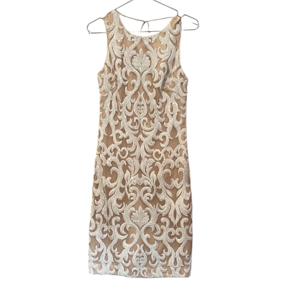 Cream Halter Sheath Dress by Vince Camuto. NWOT.  Size 6